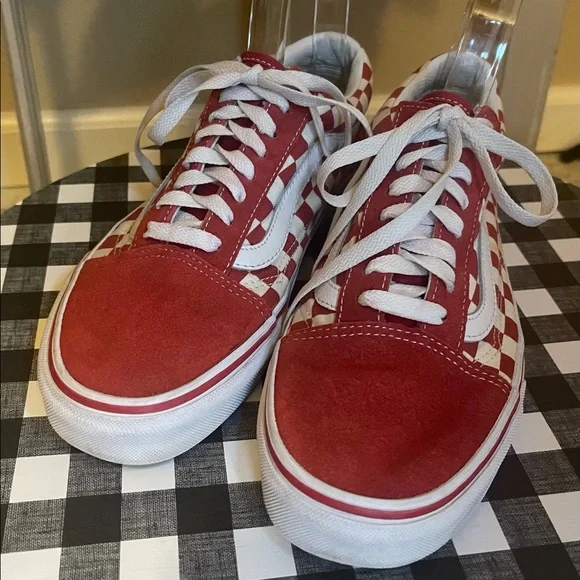 VANS Old Skool Checker Skate Shoes! Wmn 9, Men 7.5 - Picture 8 of 10